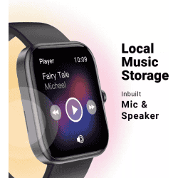 Fire-Boltt Ninja Call 2 Plus Smartwatch | 1.83" | Black Strap