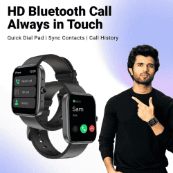 Fire-Boltt Ninja Call 2 Plus Smartwatch | 1.83" | Black Strap
