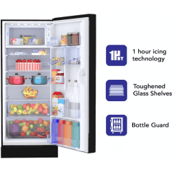 HAIER REFRIGERATOR | HRD-2103CSG-P | 190 Litres | Direct Cool Refrigerator | Spiral Glass