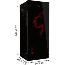 HAIER REFRIGERATOR | HRD-2103CSG-P | 190 Litres | Direct Cool Refrigerator | Spiral Glass