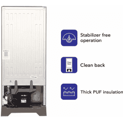 HAIER REFRIGERATOR | HRD-2103CSG-P | 190 Litres | Direct Cool Refrigerator | Spiral Glass
