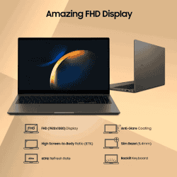 SAMSUNG Galaxy Book3 Thin and Light Laptop | 16 GB/512 GB SSD/Windows 11 Home/Core i7/13th Gen  | Graphite | NP750XFG-KA3IN