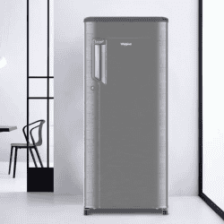Whirlpool Direct Cool Single Door Refrigerator | 184 L | 3 Star | Lumina Steel | 72511 205 IMPC PRM