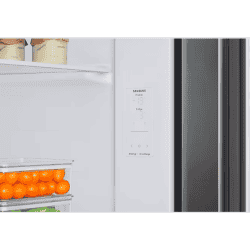 SAMSUNG 653 Litres 3 Star Auto Defrost Side by Side Refrigerator with Twin Cooling Plus | RS76CB811333HL | Glam Deep Charcoal