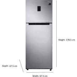 SAMSUNG 385 Litres 2 star  Double Door Convertible Refrigerator | RT42C5532SL/HL | Real Stainless