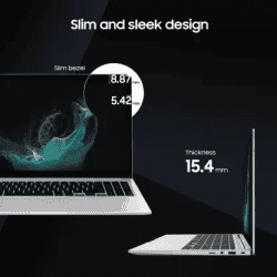 SAMSUNG Galaxy Book2 Core i5 | 16 GB/512 GB SSD/Windows 11 Home | NP750XED-KC3IN | 15.6 Inch | Silver