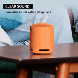 Sony Wireless Bluetooth Speaker | Waterproof & Dustproof | Orange | SRS-XB100
