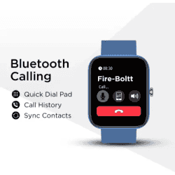 Fire-Boltt Wonder | Bluetooth Calling Smart Watch | Blue Strap