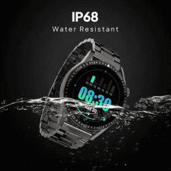 Fire-Boltt Ultimate Stainless Steel Luxury Smartwatch, Bluetooth Calling | 1.39" | Black Metal