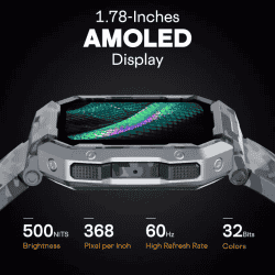 Fire-Boltt Cobra Bluetooth Calling Smartwatch | 1.78" | Camo Black