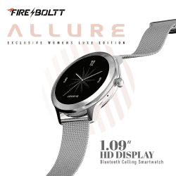 Fire-Boltt Allure Women's Lux Edition Smartwatch | 1.09" | Silver