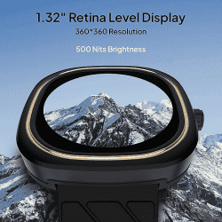 Fire-Boltt Collide Display Smartwatch | 1.32" | Black