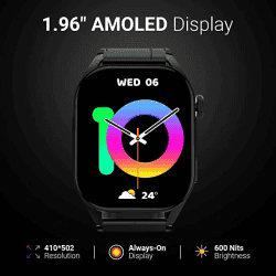 Fire-Boltt Emperor Bluetooth Calling Smartwatch | 1.96" | Black