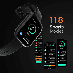 Fireboltt Fighter BSW122 Smart Watch | Black