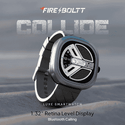 Fire-Boltt Collide Display Smartwatch, Bluetooth Calling | 1.32" | Grey