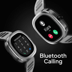 Fire-Boltt Collide Display Smartwatch, Bluetooth Calling | 1.32" | Grey , Black