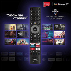 Impex 4K UHD Google QLED TV | 43 inches | Black | 43S4QLC2