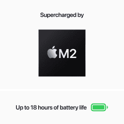 Apple MacBook Air M2 Chip | MLY13HN/A | 13.6-inch | Laptop | 8GB RAM/256 GB SSD/Display/8-core CPU/8-core GPU /macOS | Starlight