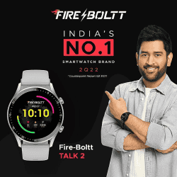 Fire-Boltt Smartwatch Brand Talk 2 Bluetooth Calling Smartwatch | Silver Grey