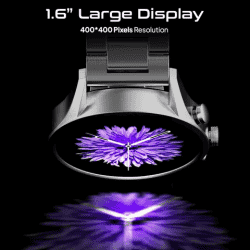 Fire-Boltt Infinity Luxe Vivid HD Round Display, Stainless Steel Luxury Smartwatch Bluetooth Calling |1.6” | Silver Smart watch