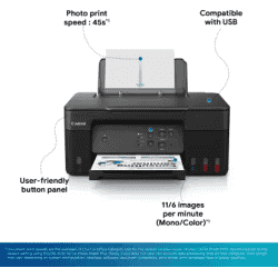 Canon PIXMA G2730 Multifunction Refillable Ink Tank Printer | with small Ink Bottles | Black