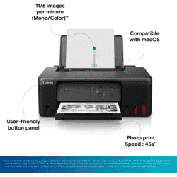 Canon Inktank Single Function Color Inkjet Printer | Black | G1730