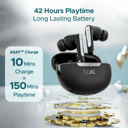 boAt  Airdopes 141 ANC TWS Earbuds with 32 dB ANC | IPX5 | Gunmetal Black