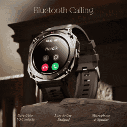 boAt Enigma X500 Bluetooth Calling Smartwatch | AMOLED Display | IP68 Sweat Resistant | Jet Black Strap