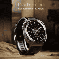 boAt Enigma X500 Bluetooth Calling Smartwatch | AMOLED Display | IP68 Sweat Resistant | Jet Black Strap