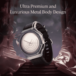 boAt Enigma X600 Smartwatch with Bluetooth Calling | AMOLED Display | IP68 Water Resistant | Jet Black Strap