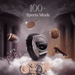 boAt Enigma X600 Smartwatch with Bluetooth Calling | AMOLED Display | IP68 Water Resistant | Jet Black Strap