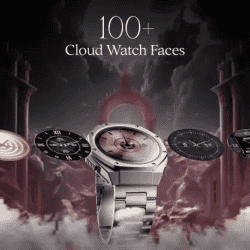 boAt Enigma X600 Smartwatch with Bluetooth Calling | AMOLED Display | IP68 Water Resistant | Classic Silver Strap