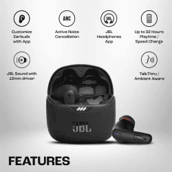 JBL Tune Flex TWS Bluetooth Headset | Black