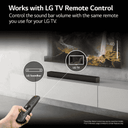 LG S40Q Bluetooth Soundbar | 300 W | 2.1 Channel | Black