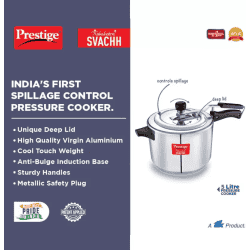 Prestige Svachh Nakshatra Plus Induction Bottom Pressure Cooker | 5 L | Aluminium | 10734