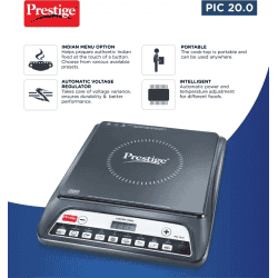 Prestige PIC 20.0 Induction Cooktop | 1600 W | Black