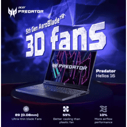 Acer | PREDATOR PHN16-71 Ci9-13900HX | 16GB/1024GB SSD | RTX4070-8GB | 16 WQXGA | WIN11 | NH.QJRSI.003| Abyssal Black