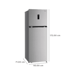 LG 343 L Frost Free Double Door 3 Star Convertible Refrigerator | Shiny Steel, GL-T382TPZX|