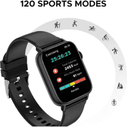 Fire-Boltt Hercules | 1.83" Large Display, BT Calling with Voice Assist & Metal Body Smartwatch | Black Strap, Free Size