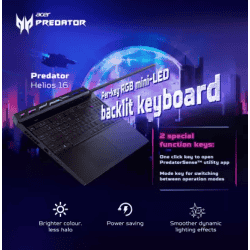 Acer | PREDATOR PHN16-71 Ci9-13900HX | 16GB/1024GB SSD | RTX4070-8GB | 16 WQXGA | WIN11 | NH.QJRSI.003| Abyssal Black