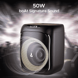 boAt Partypal 185 Bluetooth Speaker | 50 W | Signature Sound | Midnight Black