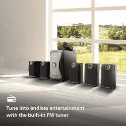 Philips Bluetooth Home Audio Speaker | 100 W | 5.1 Channel | Black | TAV7587/94