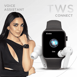 Fire-Boltt Visionary 1.78" AMOLED Bluetooth Calling Smartwatch  | Black