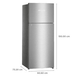 LIEBHERR 265 L 3 Star | Frost Free Double Door Refrigerator with Forced Air Cooling | TCSL 2620 Edelstahllook