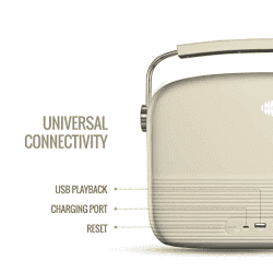 SAREGAMA Carvaan  | Hindi 10 W Bluetooth Home Audio Speaker  | Porcelain White, Stereo Channel