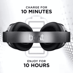 Boat Nirvanaa Headset | Hybrid Active Noise Cancellation | 65H Playback | Gunmetal Grey | 751ANC T
