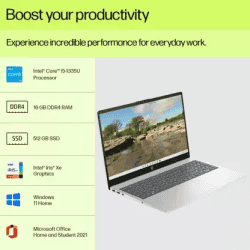 HP 15s | Intel Intel Core i5/13th Gen 1335U/8 GB/512 GB/SSD | 15-fd0011TU | Thin and Light Laptop
