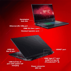 Acer Nitro 5 | Intel Core i5 | 12th Gen 12500H | 8 GB | 512 GB SSD | Windows 11 | AN515-58 Gaming Laptop