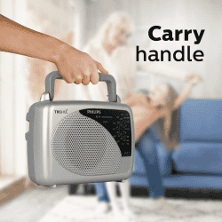 Philips Radio TRISHUL with MW/SW/FM Bands | 200 mW RMS soundoutput | Built in rechargeable battery | RL118/94