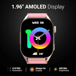 Fire-Boltt Emperor | BSW123  | Bluetooth Calling Smartwatch | GOLD PINK